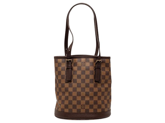 Bucket Borsa a secchiello Marais Damier Ebene marrone Louis Vuitton