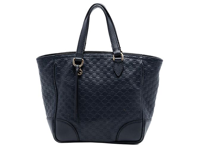 Blauer Gucci Small Microguccissima Bree Satchel