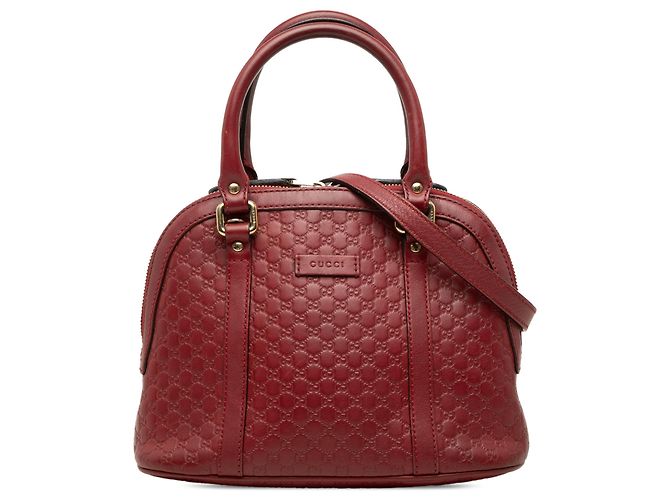 Borsa Gucci Mini Microguccissima Dome rossa Rosso