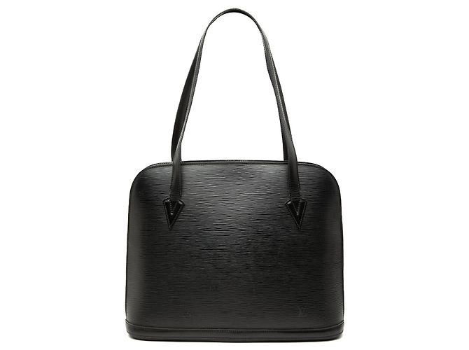 Bolsa de ombro Louis Vuitton Epi Lussac preta Preto