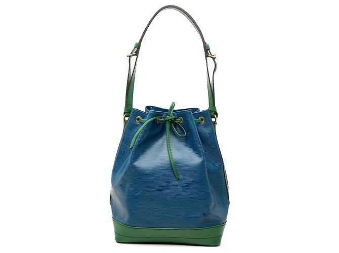Borsa a secchiello Blue Louis Vuitton Epi Bicolor Noe GM