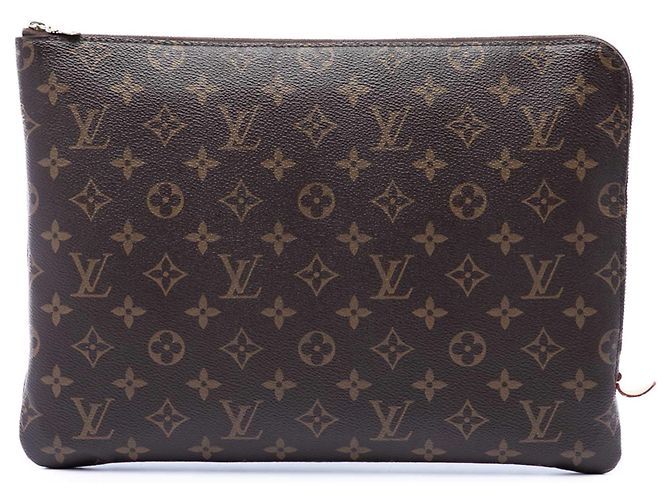 Clutch Louis Vuitton Monogram Etui Voyage MM Marrone