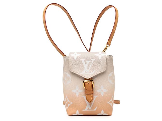 Orange Louis Vuitton Monogram Giant By The Pool Tiny Backpack