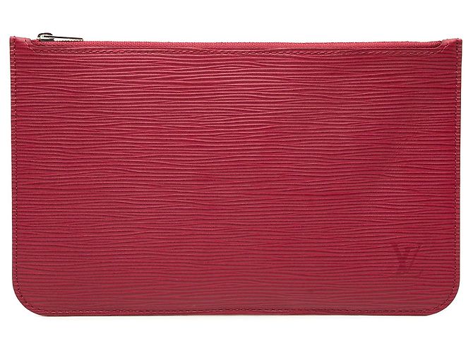 Pochette Epi Neverfull rossa Louis Vuitton Rosso