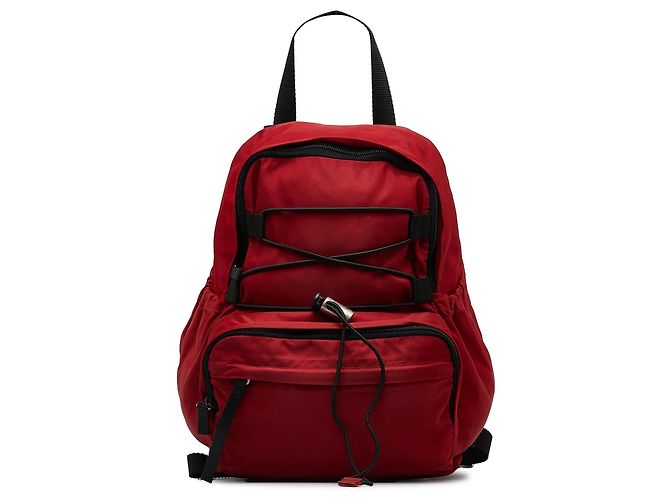 Red Prada Tessuto Backpack