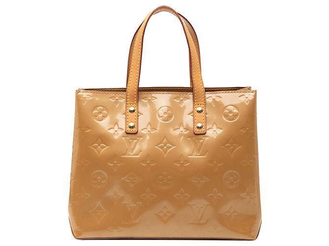 Borsa Louis Vuitton Monogram Vernis Reade PM marrone