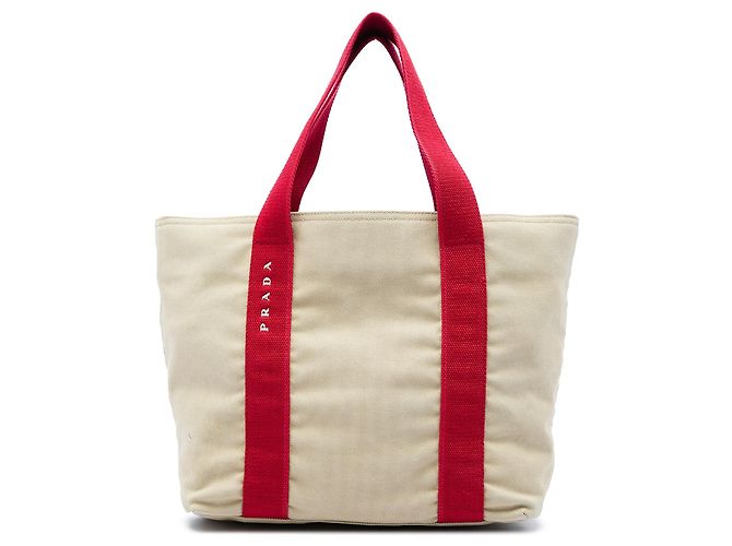 Tote Prada Canvas Sport marron