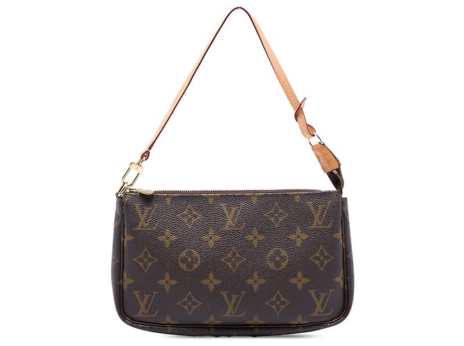 Borsa a tracolla Louis Vuitton Monogram Pochette Accessoires marrone