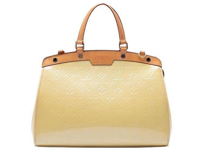 Bolso Louis Vuitton Monogram Vernis Brea MM Beige