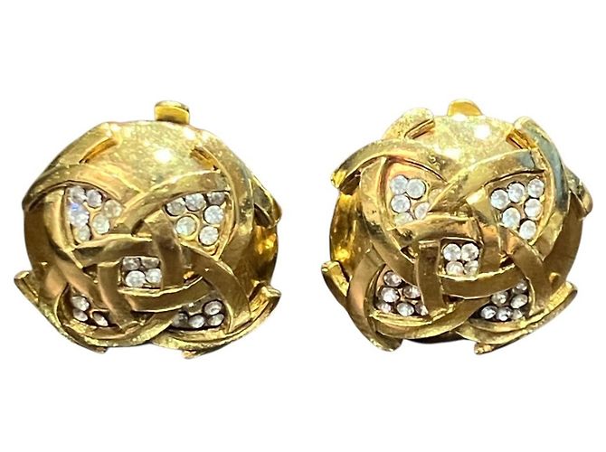 Chanel Clip-Ohrringe vergoldet