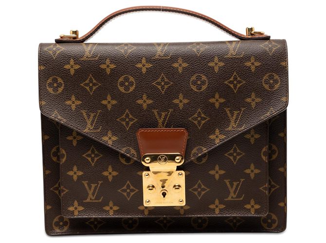Bolsa Louis Vuitton Monogram Monceau 28 marrom