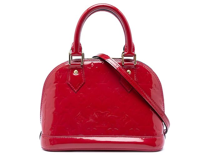 Borsa Louis Vuitton Monogram Vernis Alma BB rossa Rosso