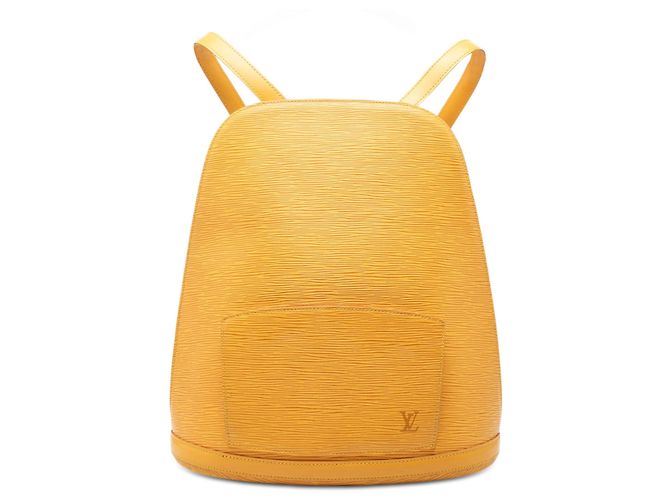 Yellow Louis Vuitton Epi Gobelins Backpack
