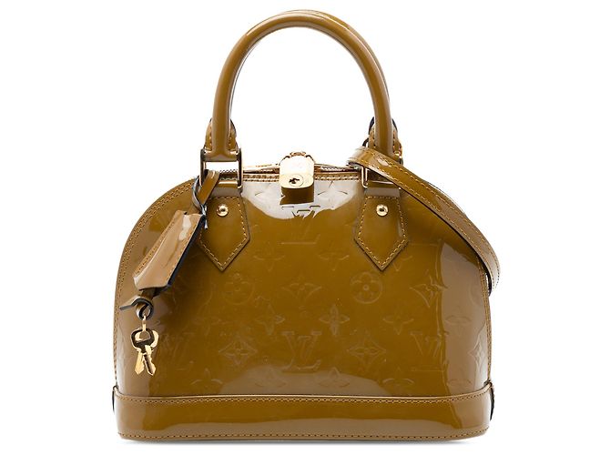 Bolso Alma BB Monogram Vernis Marrón Louis Vuitton Verde