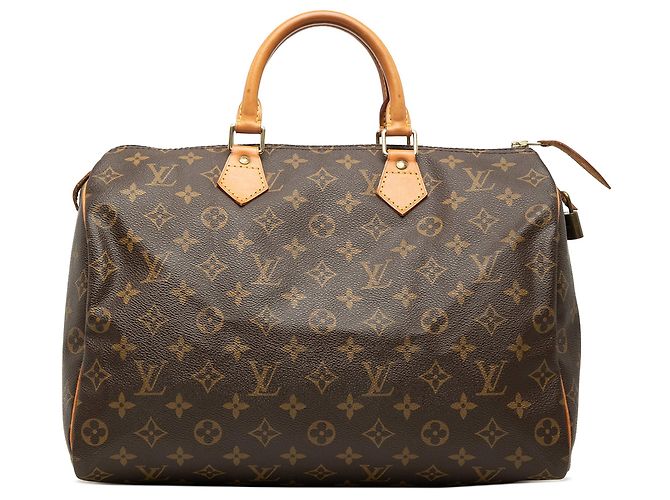 Borsa Boston Louis Vuitton Monogram Speedy 35 marrone