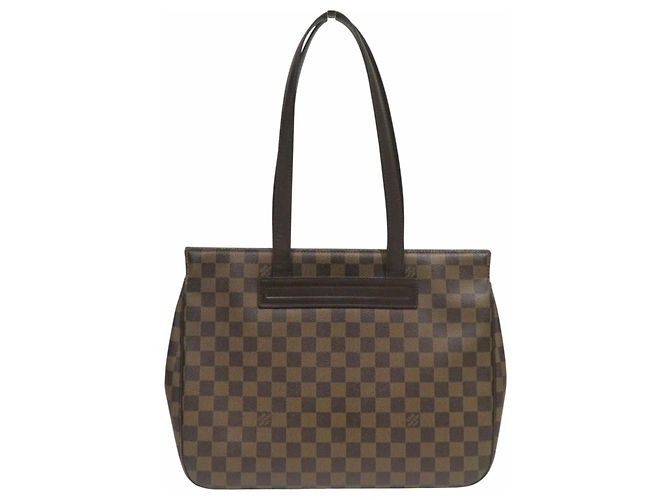 Bolso Tote Louis Vuitton Parioli PM Castaño Damier ebene