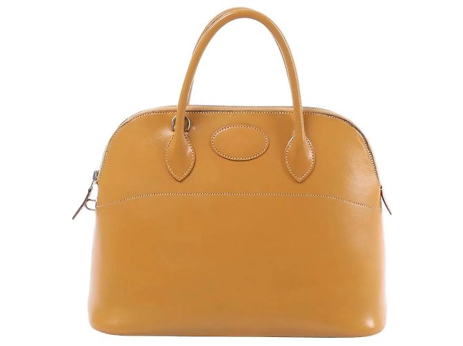 Hermès Bols de mão em couro HERMES Bolide 35 Marrom Natural D: 2000