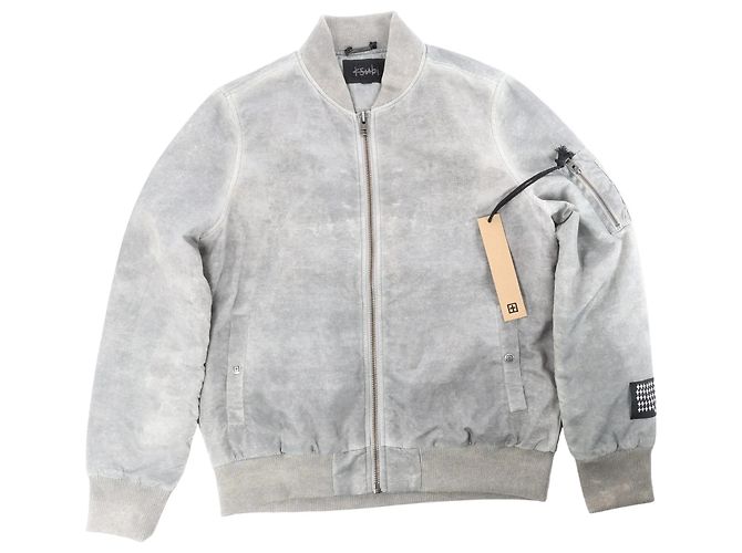 Autre Marque Ksubi Royalty Bomber Overdye Earth Jacke in Grau, M