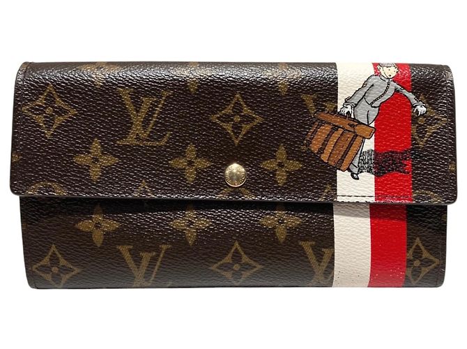 Cartera larga Sarah Bellboy Louis Vuitton Castaño