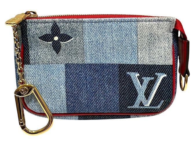 Cartera Micro Pochette Accessoires Louis Vuitton Roja Azul