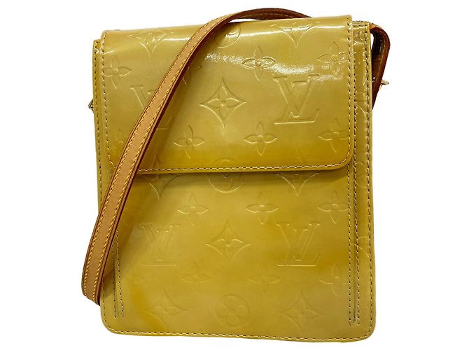 Borsa a Spalla Louis Vuitton Vernis Mott Beige