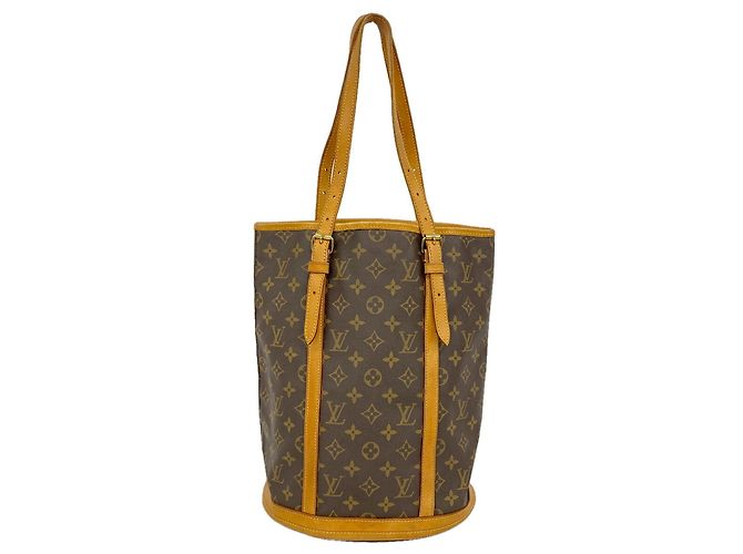 Borsa Tote Louis Vuitton Monogram Bucket GM Marrone