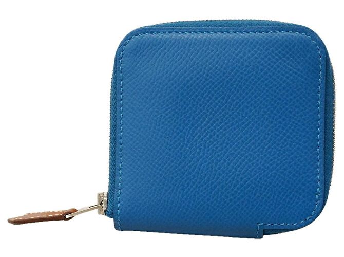 Hermès Hermes Azap Compact Mini Silk In Wallet/Coin Case Blue