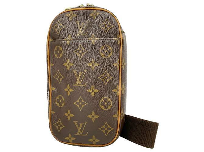 Louis Vuitton Monogram Pochette Gange M51870 Borsa a tracolla Marrone