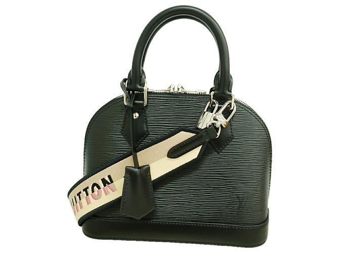 Louis Vuitton Alma BB Epi Leather Handtasche Schwarz