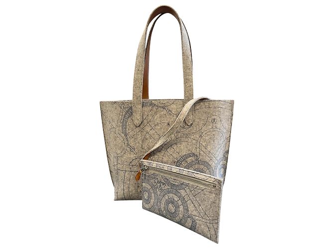 Bolsa Hermès Karimi Tote MM em feltro e Swift