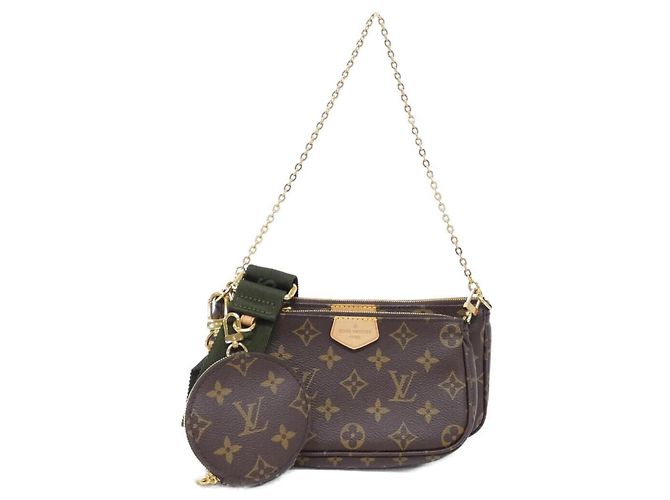 Louis Vuitton Monogram Multi Pochette Accessoires Marron Kaki