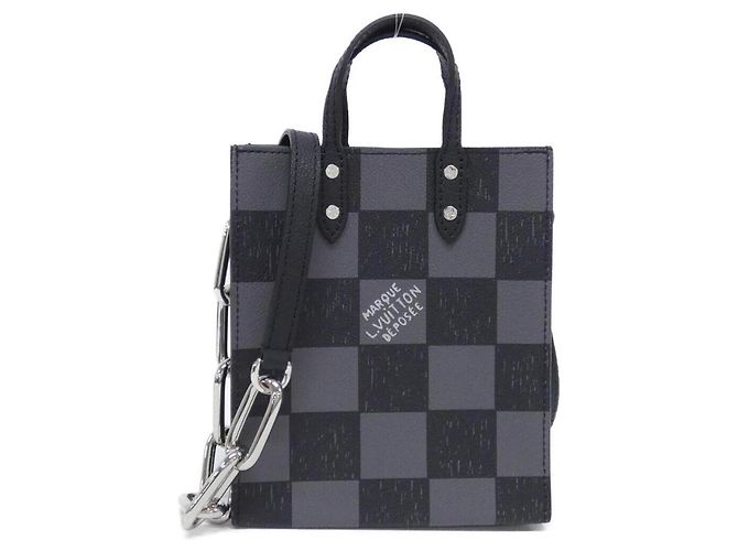 Sac Plat Louis Vuitton Damier Checkerboard XS Noir