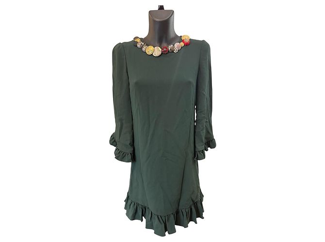 Vestido corto verde Dolce & Gabbana