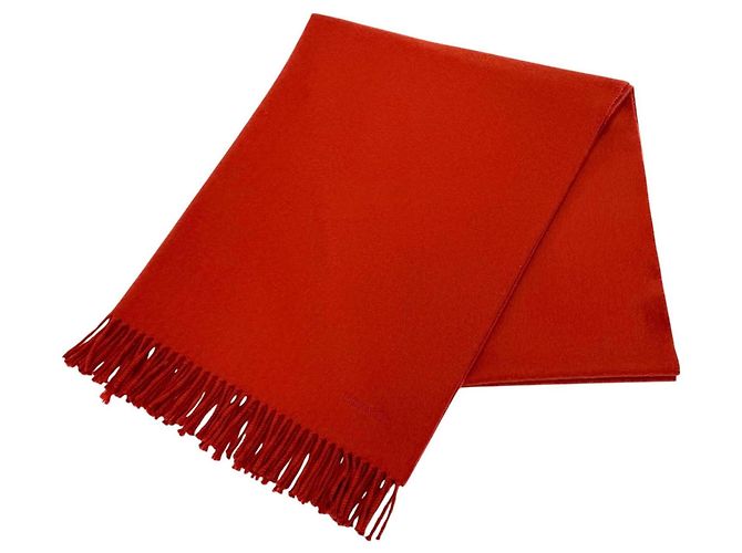 Hermès Stola Hermes 100% Cashmere Rossa Rosso