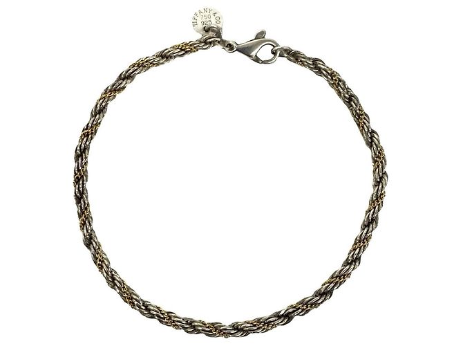 Tiffany & Co Bracciale Tiffany Vintage Twist Rope Argento D'oro