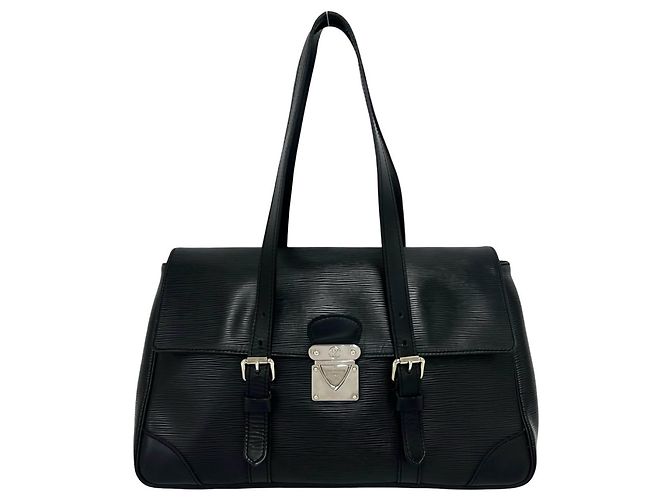 Saco Tote Louis Vuitton Segur MM em couro Epi Preto