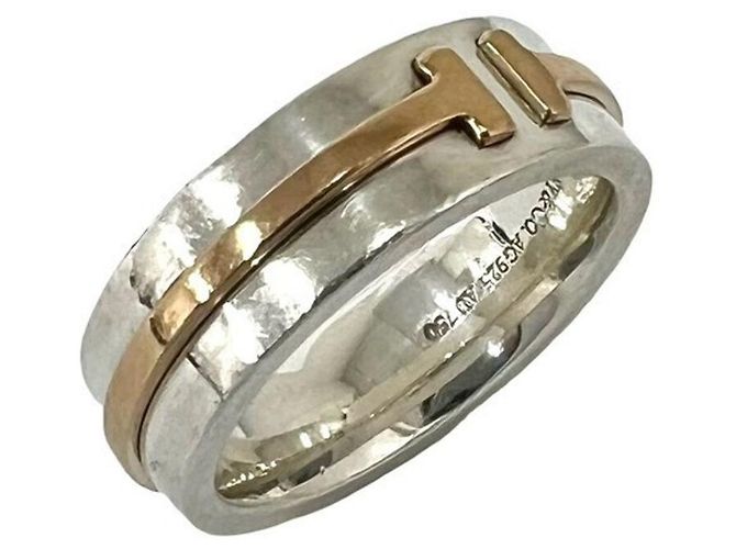 Tiffany & Co Anello Tiffany T TWO Narrow Argento D'oro
