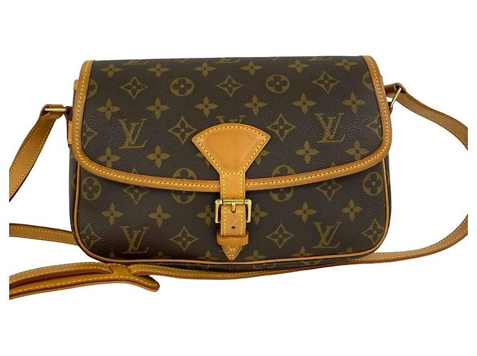 Borsa a tracolla Louis Vuitton Sologne Monogram in pelle Marrone