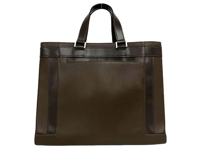 Bolsa de mão Louis Vuitton Kasbek PM em couro Taiga Marrom