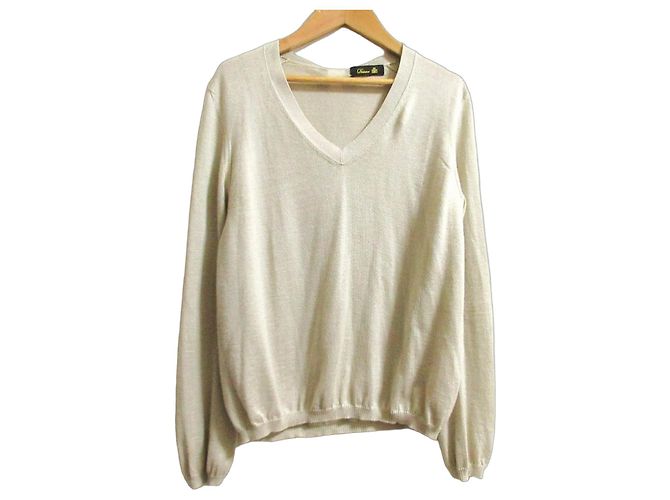Autre Marque Haut en maille en mélange de cachemire et de soie Drawer Beige