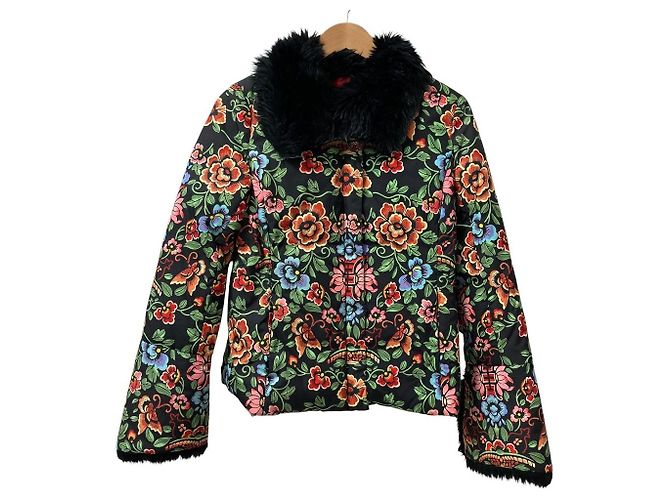 Autre Marque Giacca in Piuma Vivienne Tam Multicolore