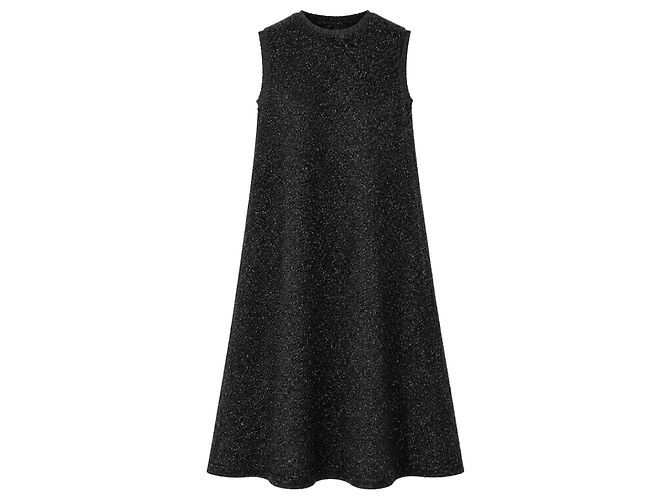 Autre Marque Sara Lanzi Maxikleid aus schwarzem Lurex