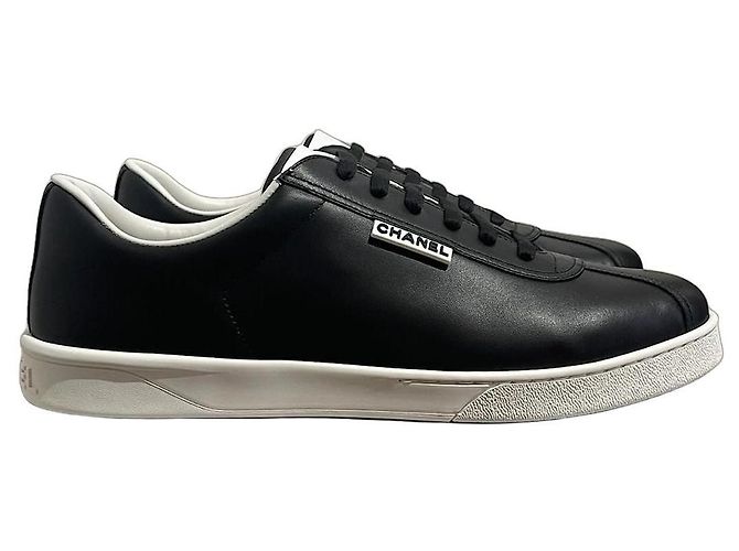 Baskets CHANEL T.EU 43 Cuir Noir
