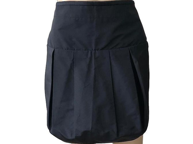Falda de seda negra Roberto Cavalli Negro