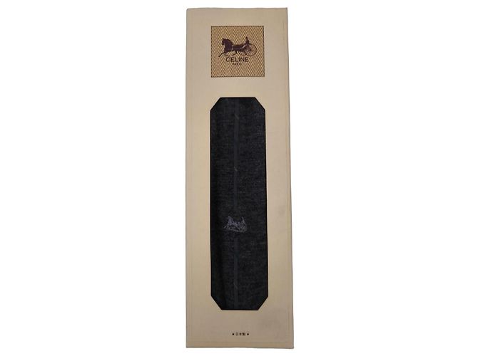 Céline Paire de Chaussettes Grises avec Boîte