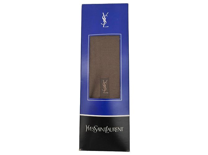 Yves Saint Laurent Baumwollsocken Khaki Braun