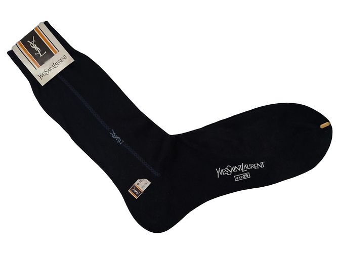 Yves Saint Laurent Baumwollsocken Marineblau