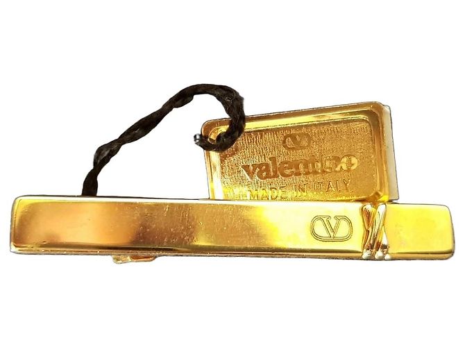 Pince à cravate Valentino V-Logo Doré