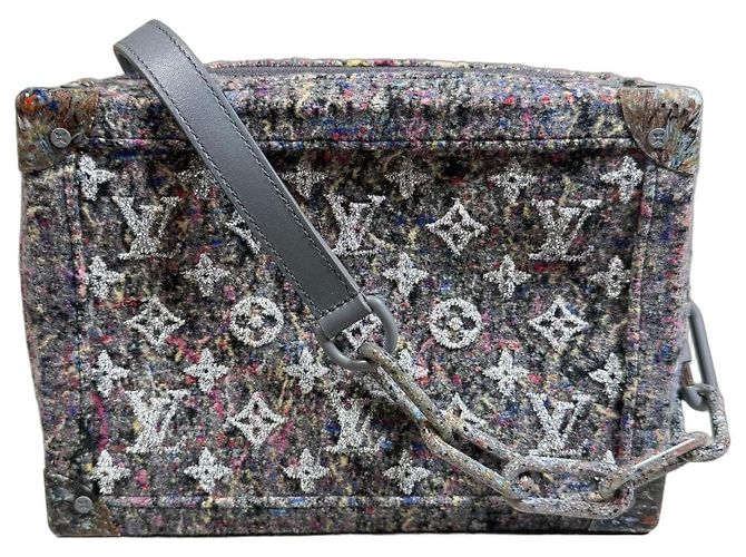 Louis Vuitton Soft Trunk Upcycling Monogram Tweed FW21 Multicolore Gris