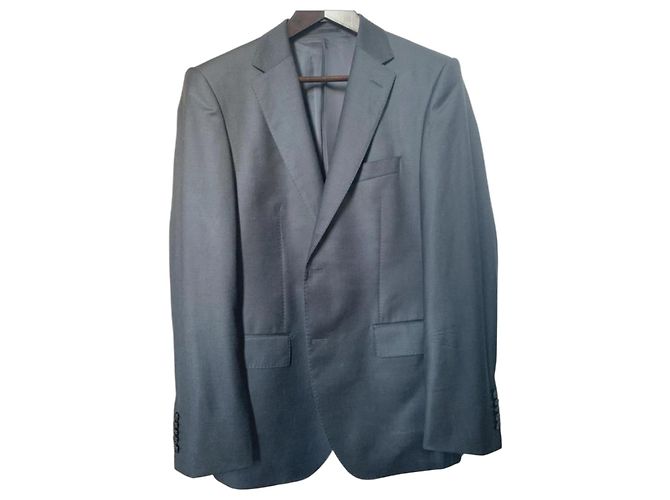 Hugo Boss Super 150 Wool Suit Jacket Grey